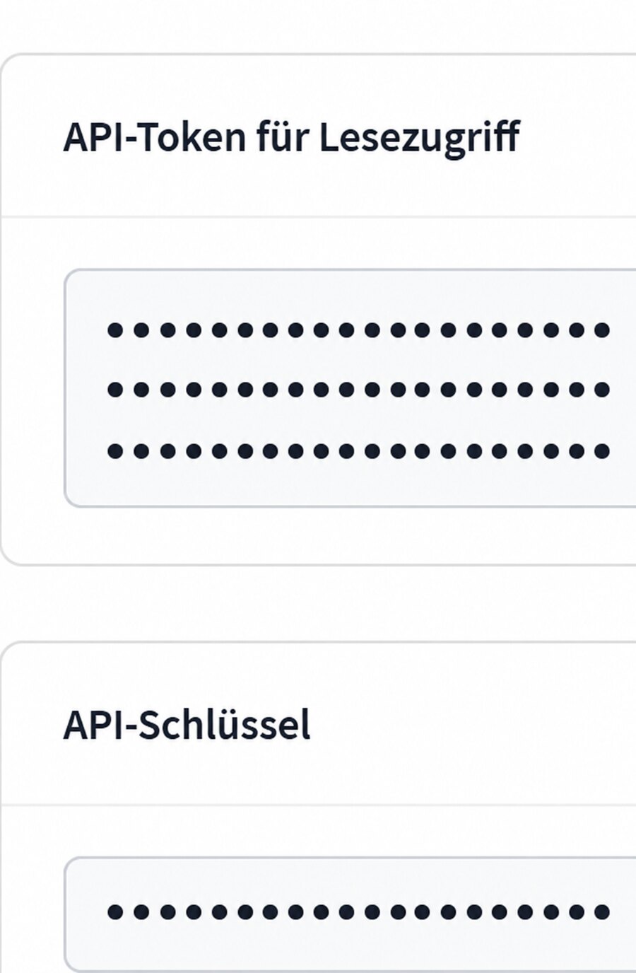 Difference between the API Read Access Token and the shorter API Key