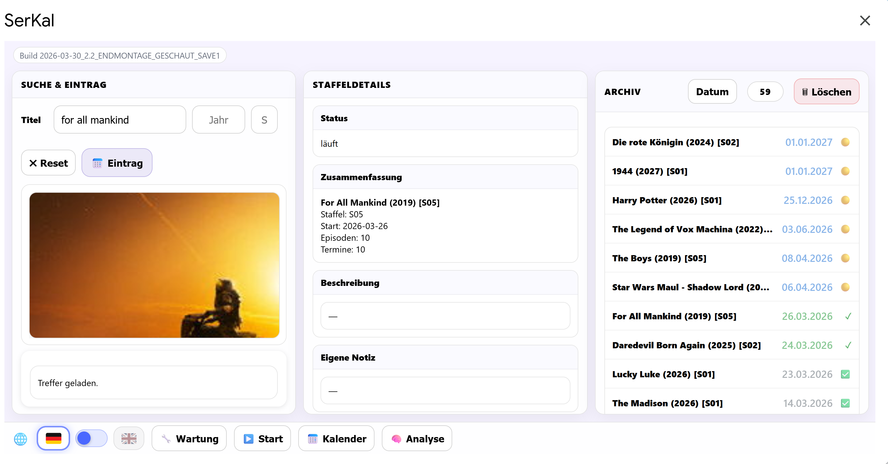 SerKal overview